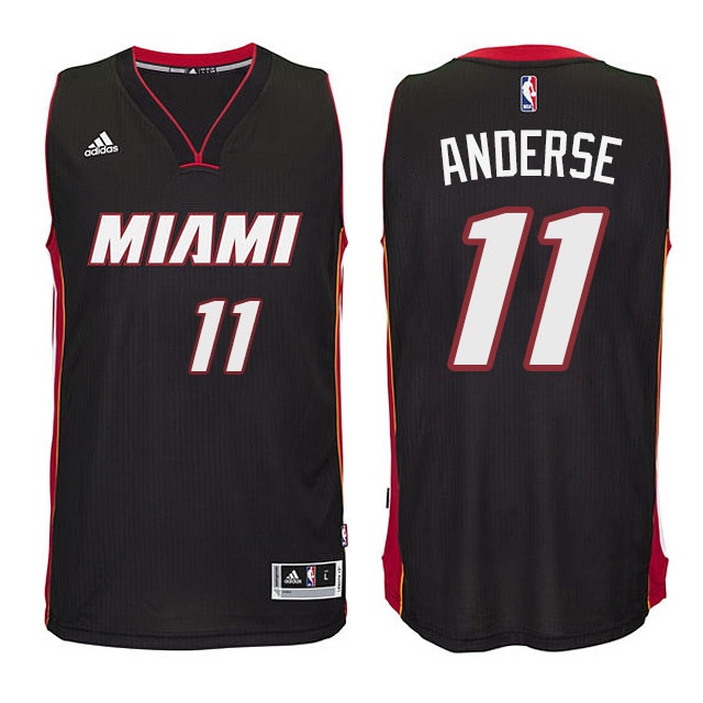 Men's  Heat 11 Chris Anderse New Swingman Black Jersey