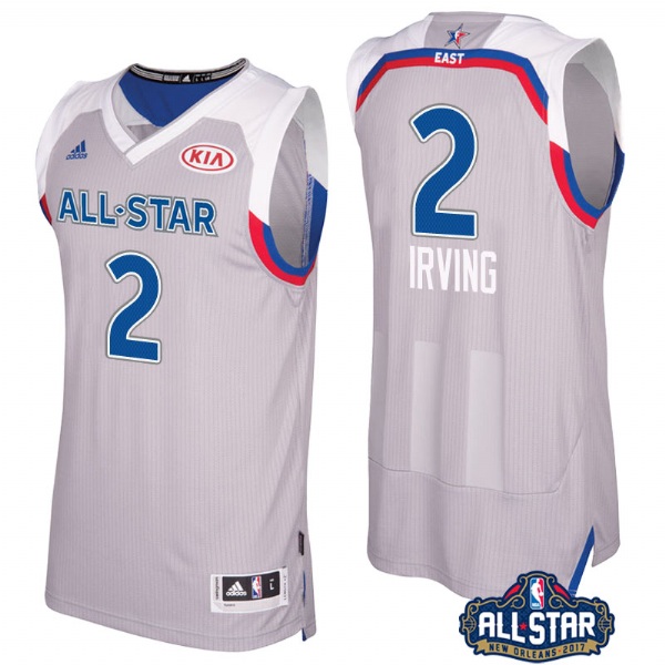 Men's  Cleveland Cavaliers Kyrie Irving 2017 All Star Gray Jersey