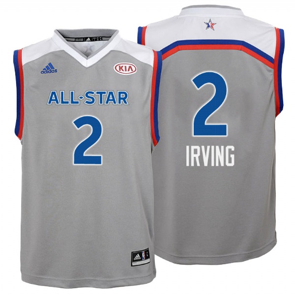  Youth Cleveland Cavaliers Kyrie Irving 2017 All Star Gray Jersey