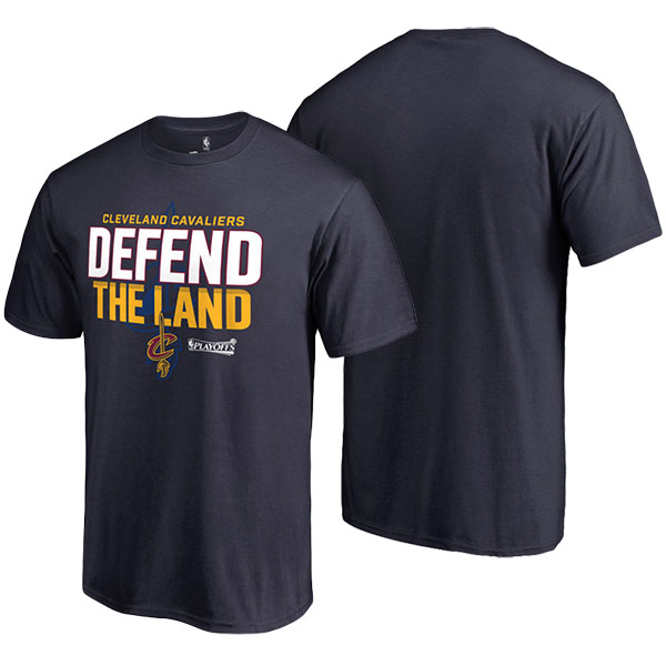 Men's  Cleveland Cavaliers Fanatics Branded 2017 NBA Playoffs Participant Drive Navy T-shirt