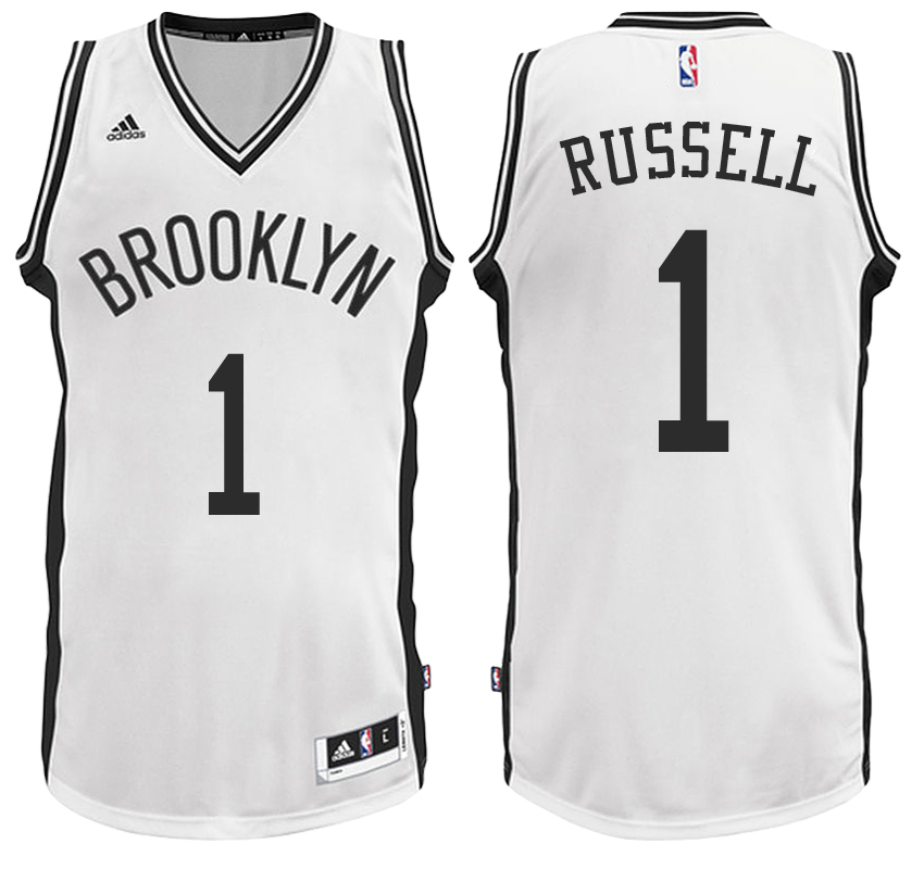 Men's D'Angelo Russell NBA Swingman Road White Jersey