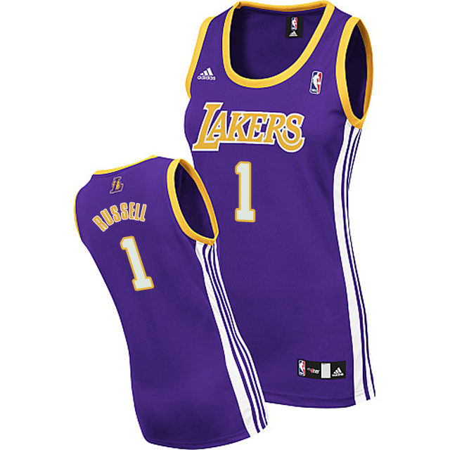 Lakers #1 D'Angelo Russell Women Purple Jersey