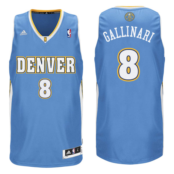 Men's  Danilo Gallinari Denver Nuggets Adidas Swingman Road Blue Jersey