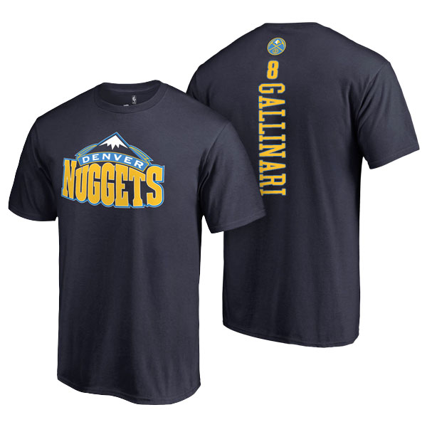 Men's  Danilo Gallinari Denver Nuggets Fanatics Branded Backer Navy T-shirt