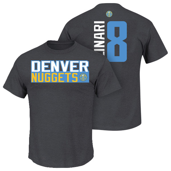 Men's  Danilo Gallinari Denver Nuggets Net Number Navy T-shirt