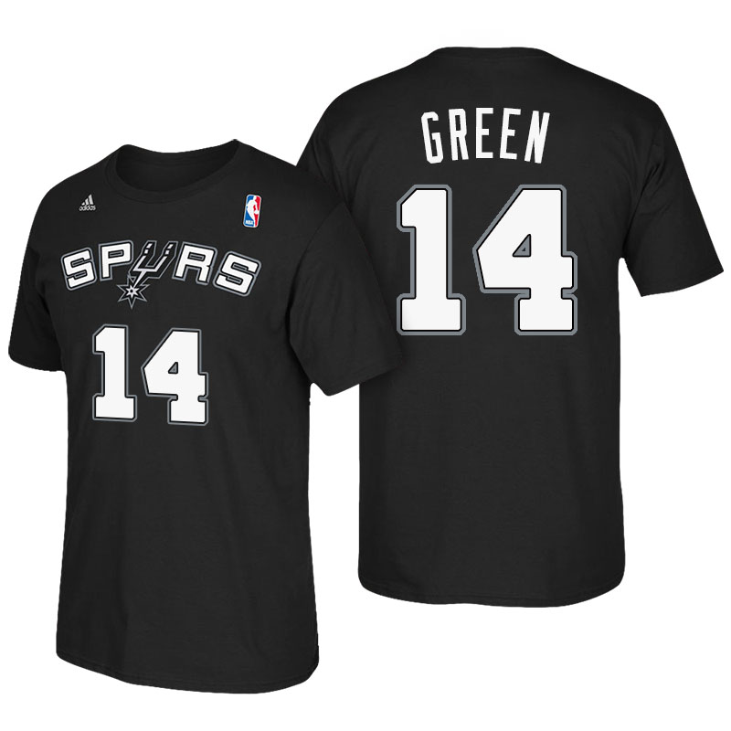 Men's  Danny Green San Antonio Spurs Black T-shirt