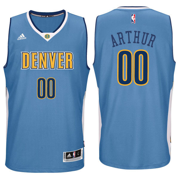 Men's  Darrell Arthur Denver Nuggets Adidas Swingman Climacool Road Blue Jersey