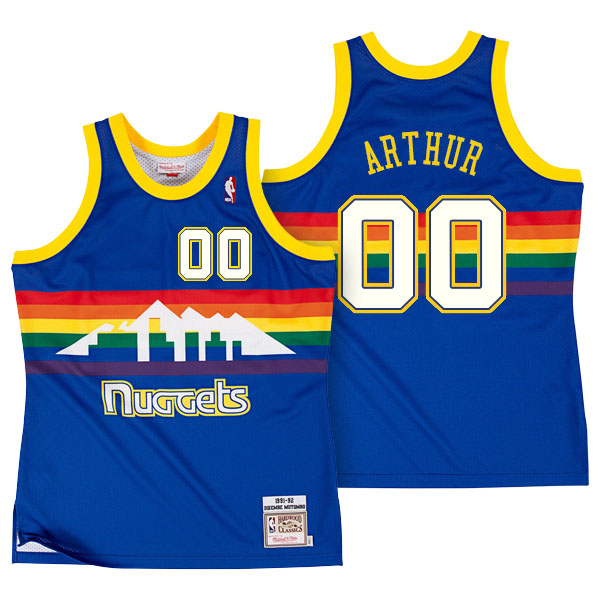 Men's  Darrell Arthur Denver Nuggets Mitchell Ness Authentic Royal Jersey