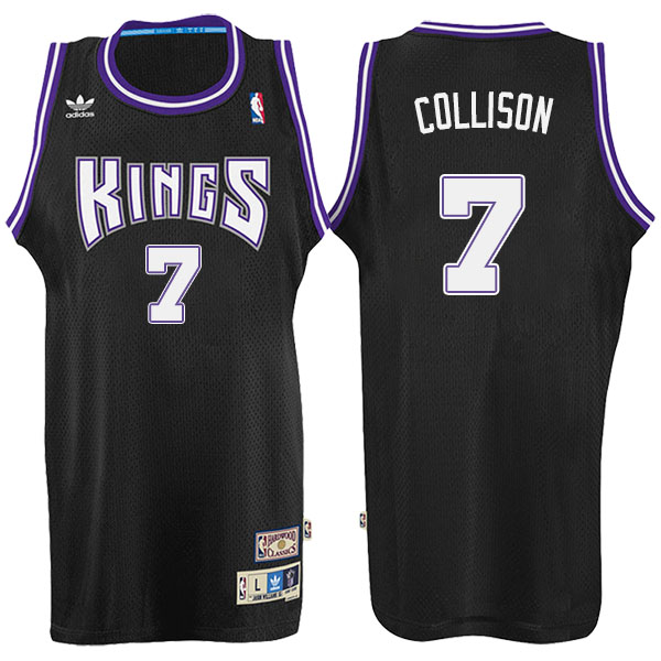 Men's  Darren Collison Sacramento Kings Adidas Hardwood Classic Swingman Black Jersey