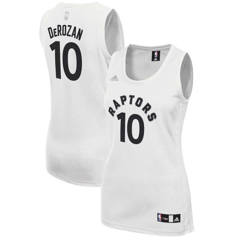 Women's DeMar DeRozan Fashion Replica White Jersey