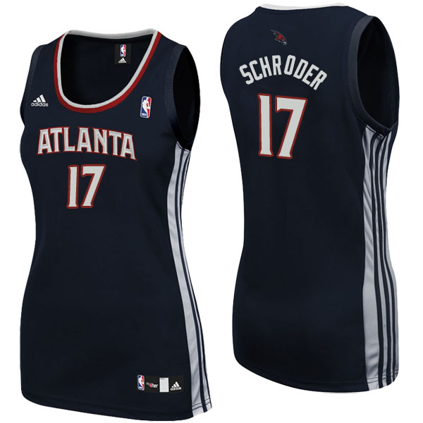 Women's Dennis Schroder Atlanta Hawks Black-White Jersey