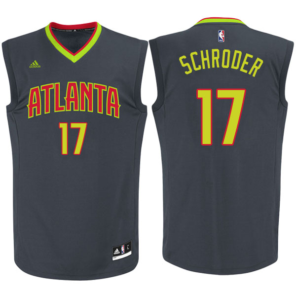 Men's  Dennis Schroder Atlanta Hawks Charcoal Jersey