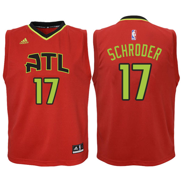 Men's  Dennis Schroder Atlanta Hawks Red-Green Jersey