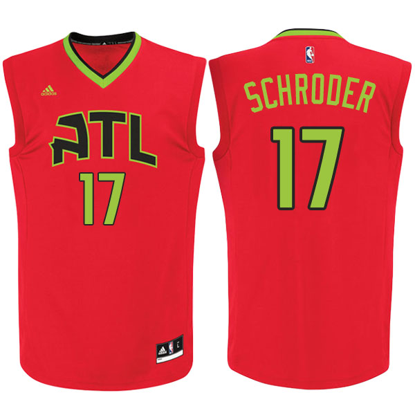 Men's  Dennis Schroder Atlanta Hawks Red Jersey