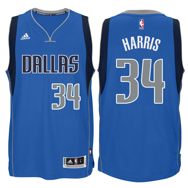 Men's  Mavericks 34 Devin Harris New Swingman Blue Jersey