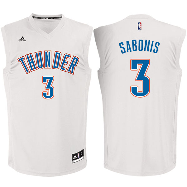 Men's  Domantas Sabonis Oklahoma City Thunder Adidas Fashion White Jersey