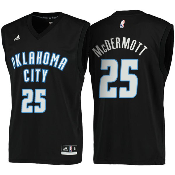 Men's  Doug McDermott Oklahoma City Thunder Adidas Fashion Black Jersey