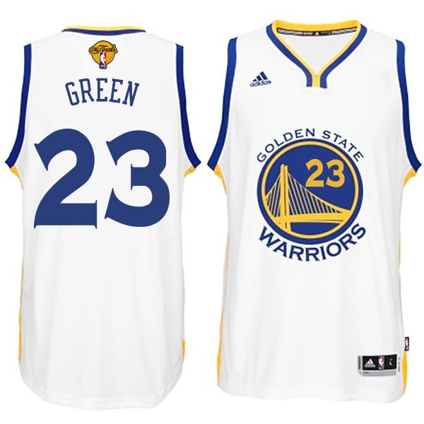 Men's  Draymond Green Warriors 2015 Finals Home White Jersey