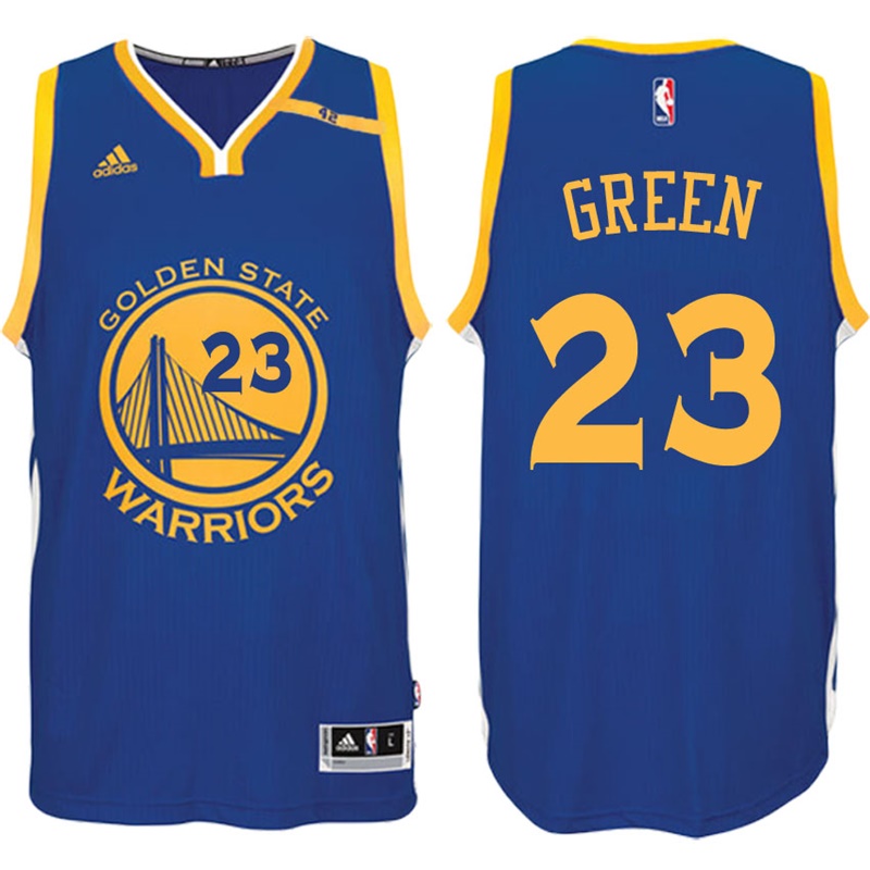 Men's  Draymond Green Golden State Warriors 2016-17 42 Patch Blue Jersey