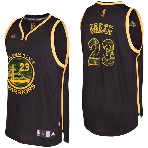 Men's  Draymond Green Golden State Warriors Camo Fashion Swingman Black Jersey