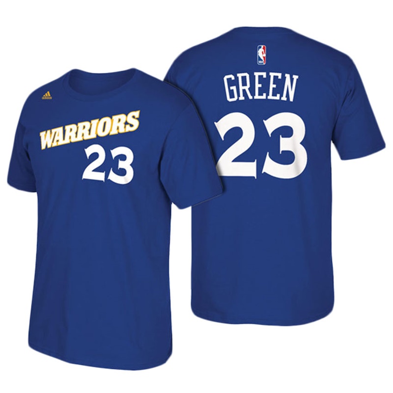 Men's  Draymond Green Golden State Warriors Short Sleeved T-Shirt Crossover Royal Blue Jersey