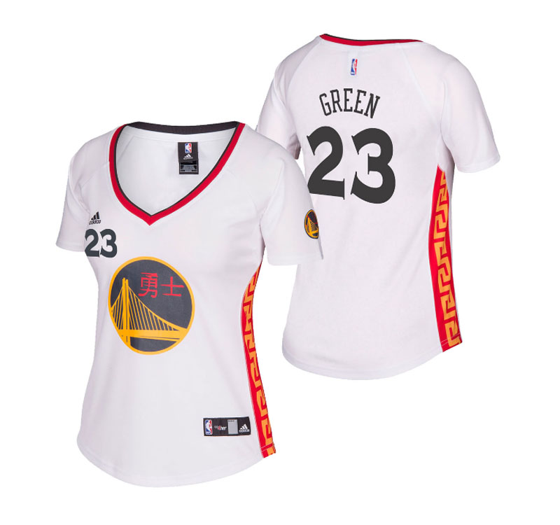 Women's Draymond Green 2017 Chinese Heritage Replica White Jersey