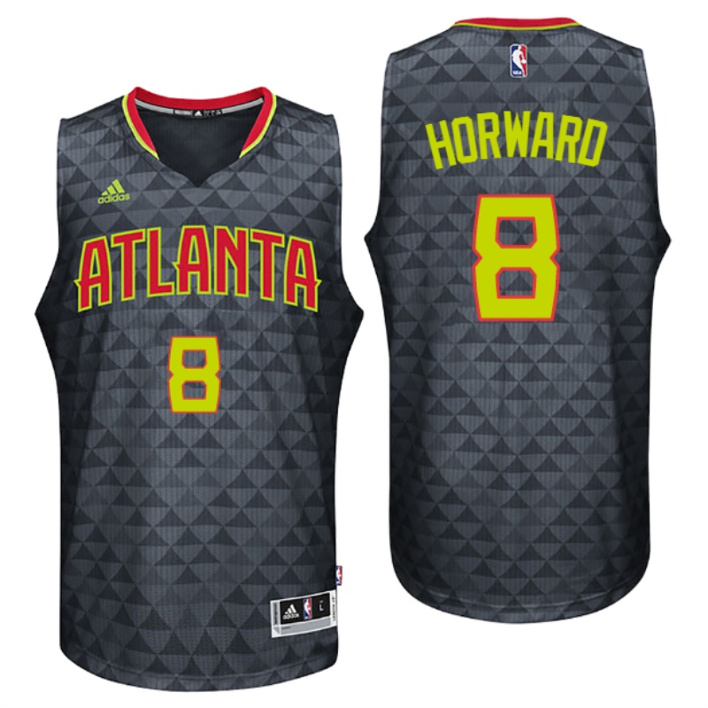 Men's  Atlanta Hawks# 8 Dwight Howard 2016-17 Black Jersey