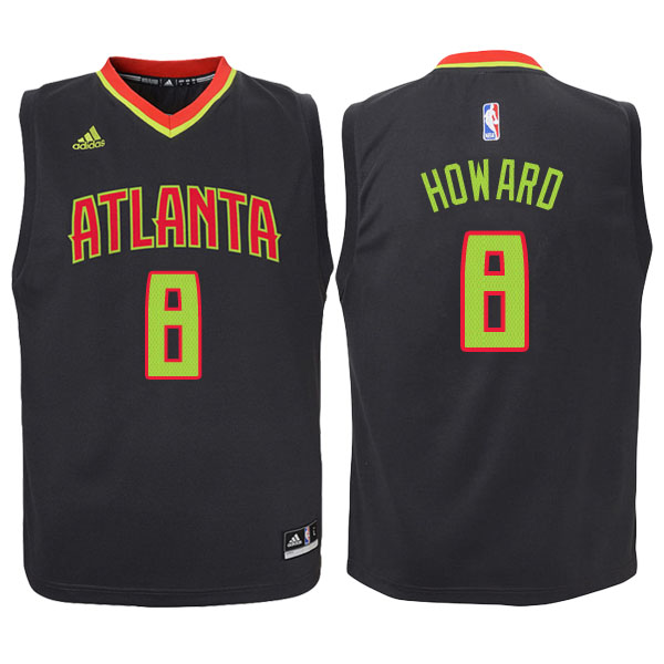 Men's  Dwight Howard Atlanta Hawks Black-Red Jersey