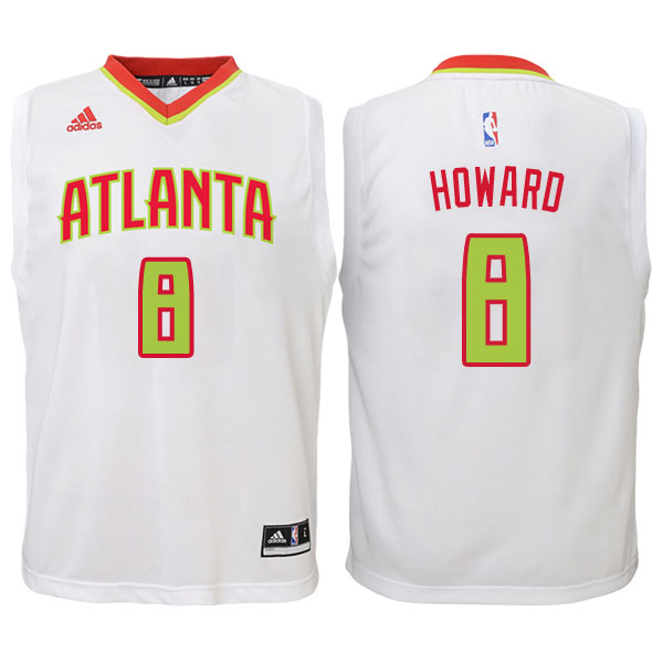 Men's  Dwight Howard Atlanta Hawks White-Red Jersey