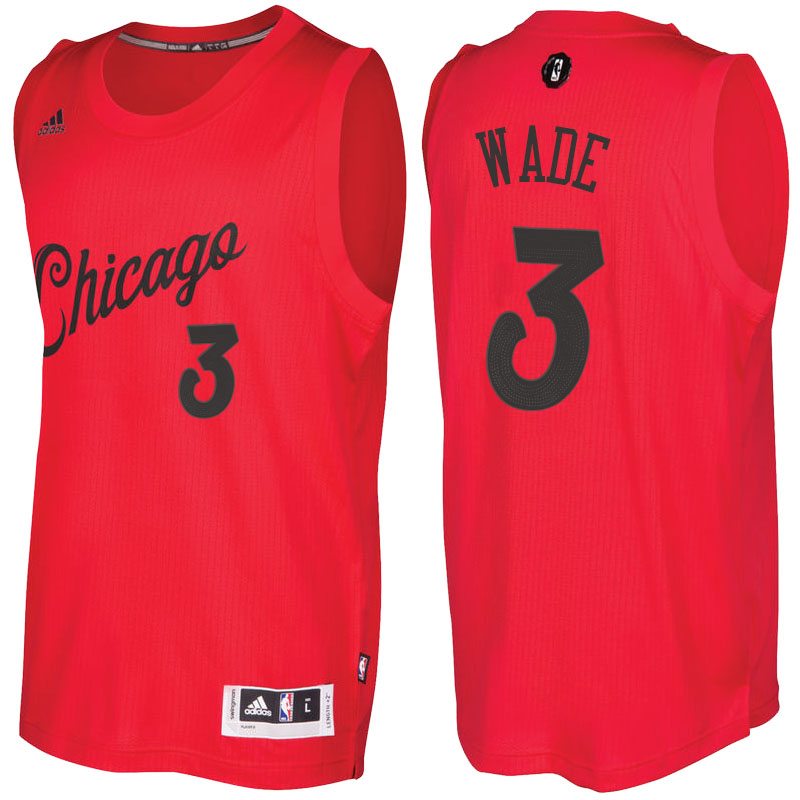 Men's  Dwyane Wade Chicago Bulls Red Jersey