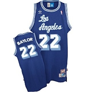 Men's  Lakers #22 Elgin Baylor Hardwood Classics Blue Jersey