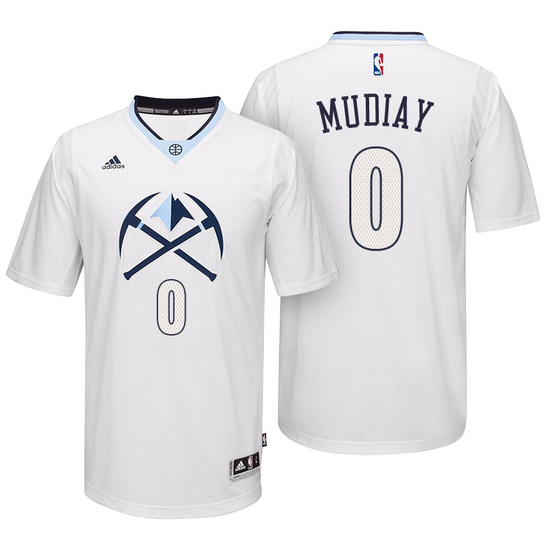 Men's  Emmanuel Mudiay Denver Nuggets 2016-17 Pride Sleeved White Jersey