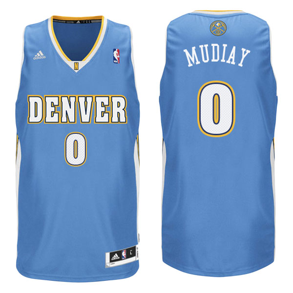 Men's  Emmanuel Mudiay Denver Nuggets Adidas Swingman Road Blue Jersey