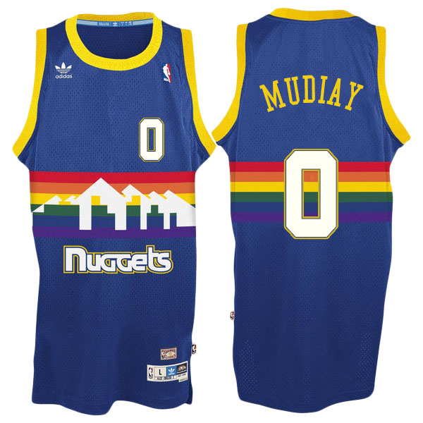 Men's  Emmanuel Mudiay Denver Nuggets Adidas Swingman Hardwood Classics Royal Jersey