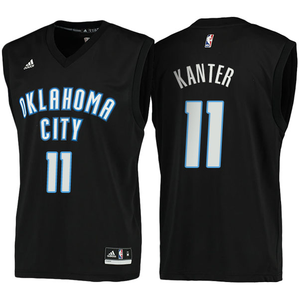 Men's  Enes Kanter Oklahoma City Thunder Adidas Fashion Black Jersey