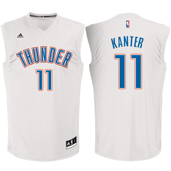 Men's  Enes Kanter Oklahoma City Thunder Adidas Fashion White Jersey