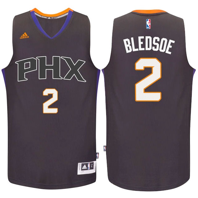 Men's  Eric Bledsoe Suns #2 Swingman Alternate Black Purple New Jersey