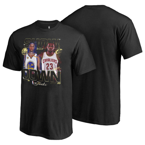 Men's  Cleveland Cavaliers Fanatics Branded 2017 NBA the Finals Bound Dueling Player Match Up Black T-shirt