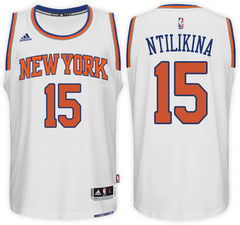 Men's Frank Ntilikina NBA Swingman Road White Jersey