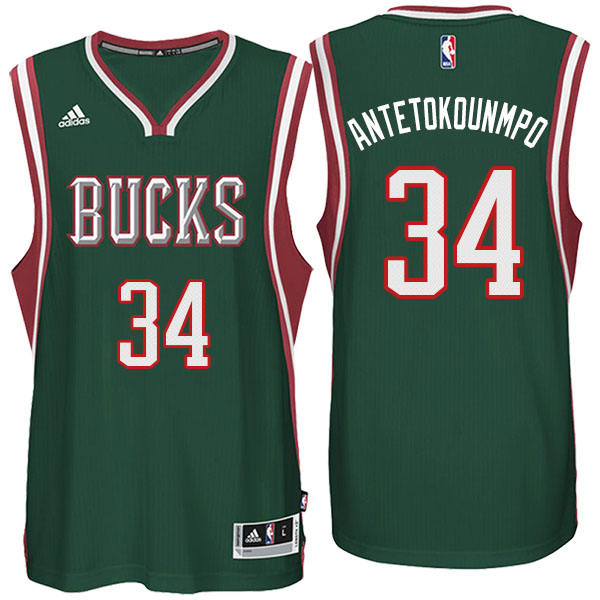 Men's  Giannis Antetokounmpo Milwaukee Bucks Adidas Swingman Green Jersey