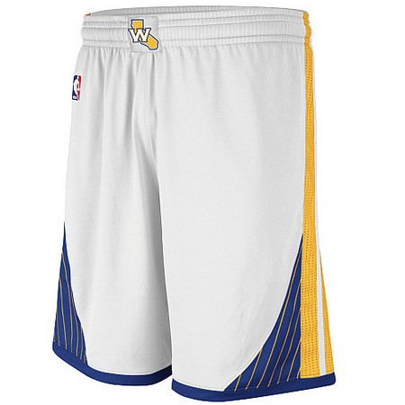 Men's  golden state warriors white swingman shorts