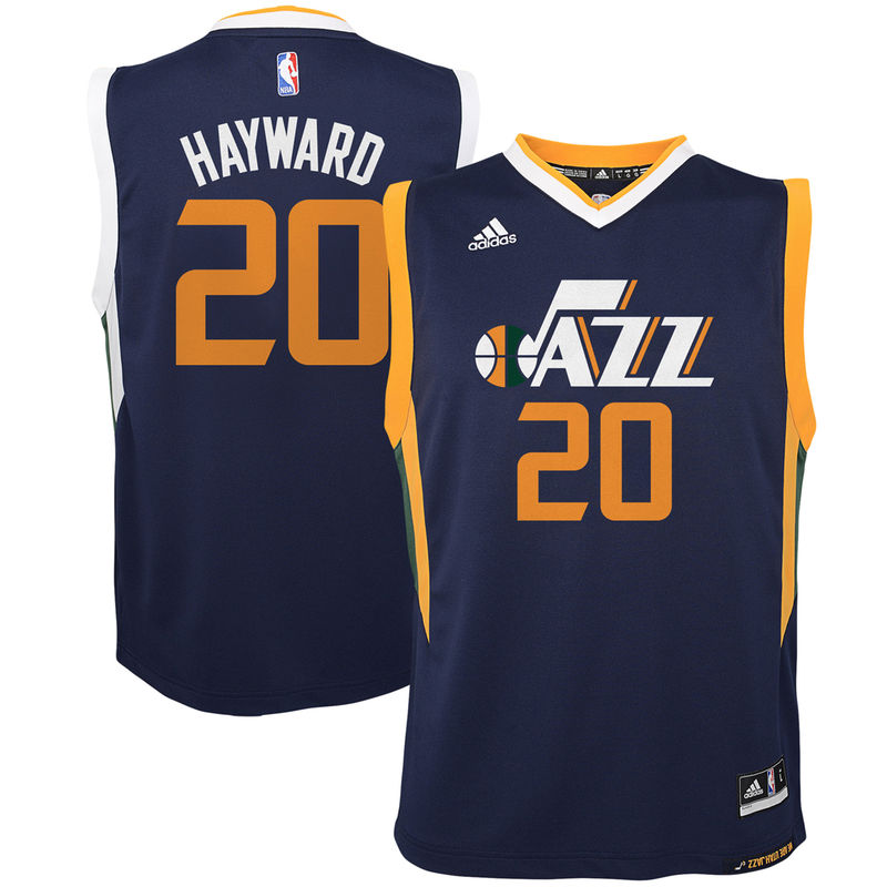 Youth Gordon Hayward Replica Navy Jersey