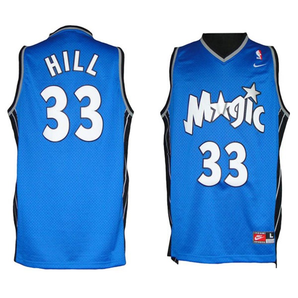 Men's  Grant Hill Orlando Magic #33 Swingman Blue Jersey