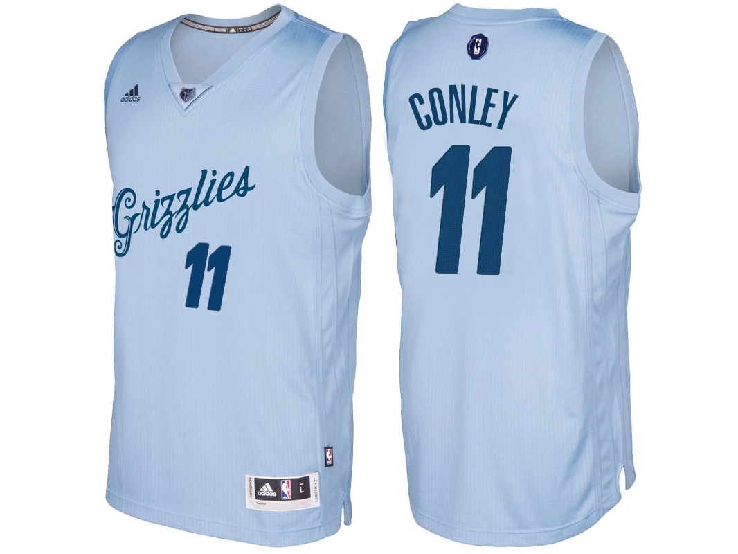 Grizzlies 2016 Christmas Day Swingman Blue Jersey