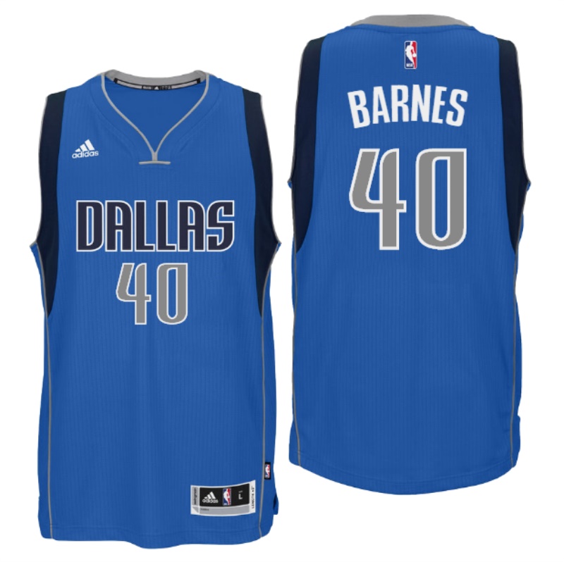 Men's  Dallas Mavericks# 40 Harrison Barnes 2016-17 Blue Jersey