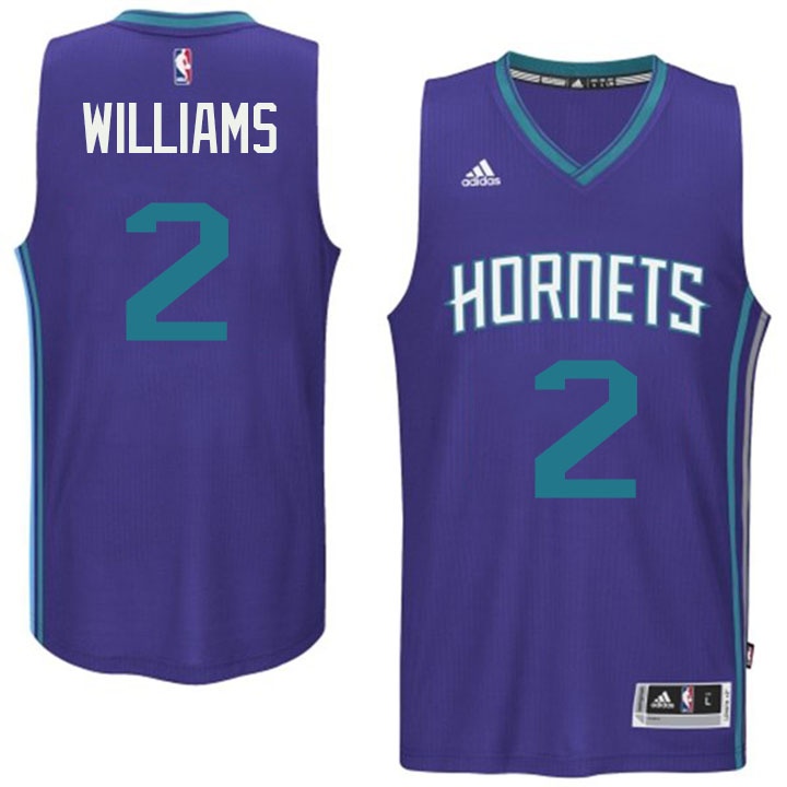 Men's  Hornets #2 Marvin Williams New Swingman Jersey Purple