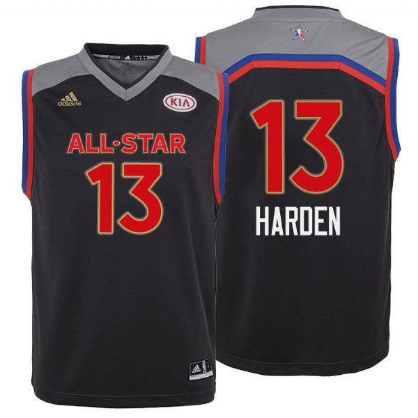  Youth Houston Rockets James Harden 2017 All Star Charcoal Jersey