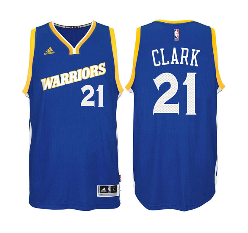 Men's Ian Clark Stretch Crossover Road Swingman Royal Jersey