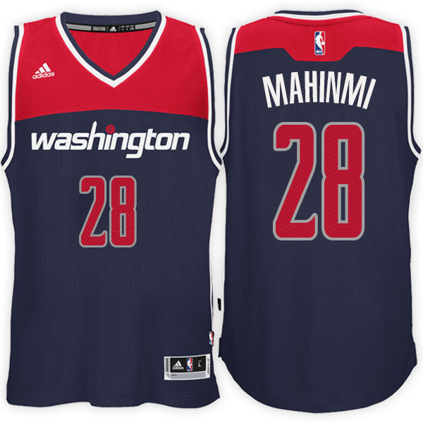 Men's  Ian Mahinmi Washington Wizards Adidas Swingman Road Navy Jersey