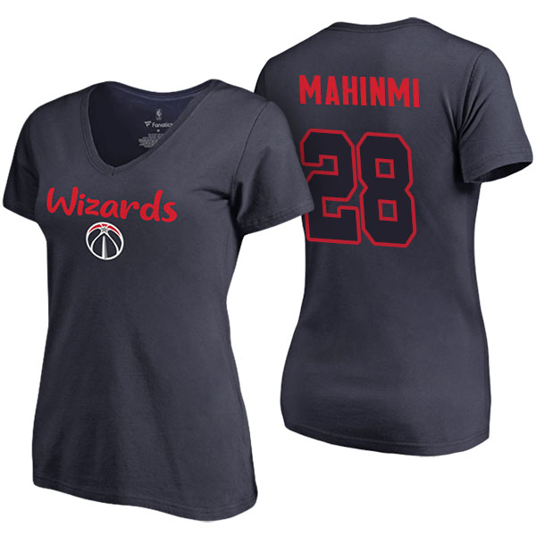 Women's Ian Mahinmi Washington Wizards Fanatics Branded Name and Number Navy T-shirt